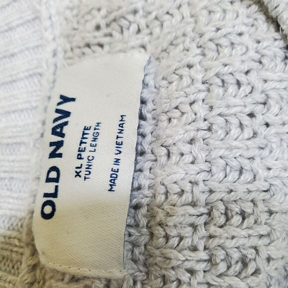 Old navy sweater womens size xlp  pink gray crerwneck sweater - Picture 8 of 8